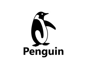 Penguin Logo Template vector icon illustration design