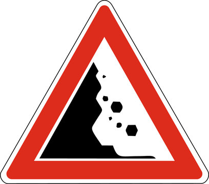 PERICOLO CADUTA MASSI