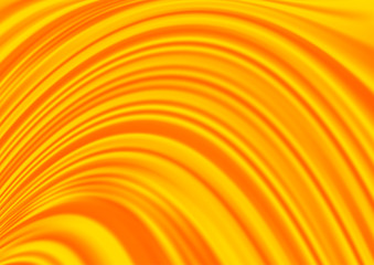 Light Orange vector background with curved circles. Glitter abstract illustration with wry lines. A completely new marble design for your business.