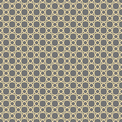 Seamless ornament in arabian style. Geometric abstract golden background. Pattern for wallpapers and backgrounds