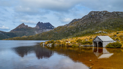 Dove Lake at Lake St Clair National Park in Tasmania, Australia