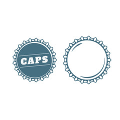 Bottle caps ready made design template