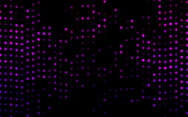 Dark Purple vector background with bubbles. Blurred bubbles on abstract background with colorful gradient. Pattern for ads, leaflets.