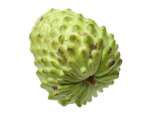 Custard apple isolated on white background,annona