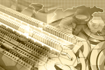 Electronic device, mail signs and map