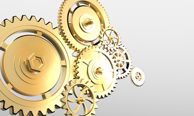 gears on white background