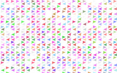 Light Multicolor, Rainbow vector pattern in polygonal style. Abstract gradient illustration with triangles. Modern template for your landing page.