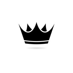 Crown icon isolated on white background