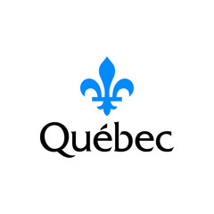Vector Quebec Fleur de lis icon sign logo - obrazy, fototapety, plakaty