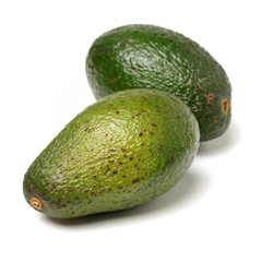 Avocado on a white background