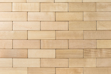 Obraz premium Wooden brick wall texture background