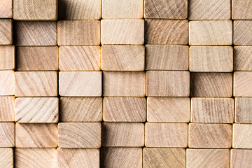 Wooden block stack texture background