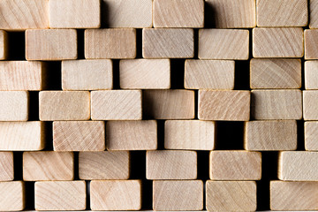 Wooden block stack texture background
