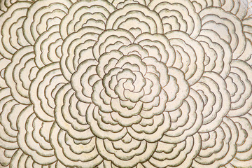 Floor ornament with chinese pattern closeup.