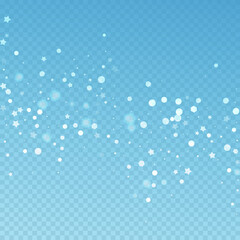 Magic stars random Christmas background. Subtle fl