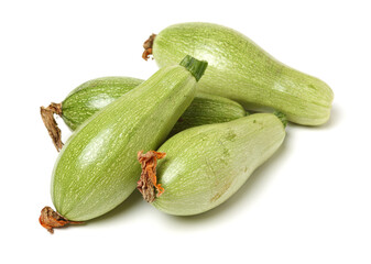 zucchini courgette isolated on white background 