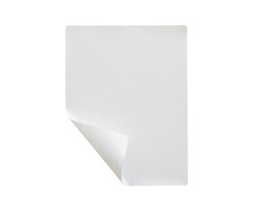 Paper sticker label isolated on white background