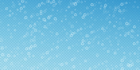 Soap bubbles abstract background. Blowing bubbles 