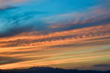 Fototapeta premium Sea and sky sunset view