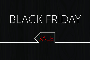 Black Friday sale tag. Black friday design, sale, discount, advertising, marketing price.