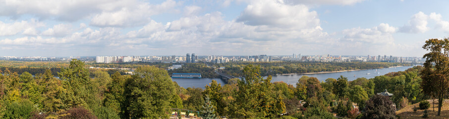 Fototapeta na wymiar Kyiv city panorama, Ukraine