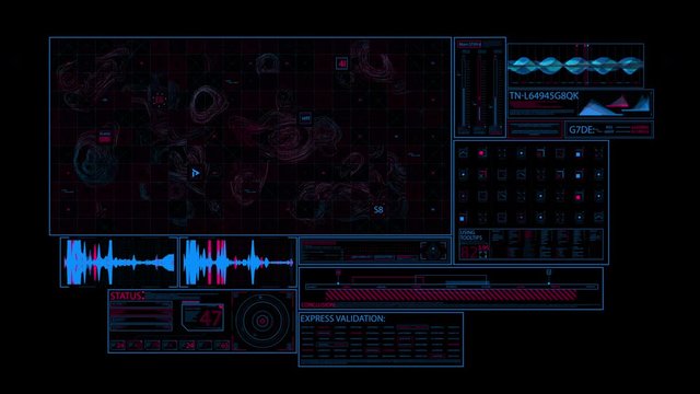 Use it to create computer interface or project with modern hi-tech neon style. Backgrounds combines abstract elements and stylish HUD particles. Abstract 
digital backgrounds