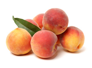 Gold Peach on a white background