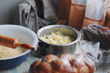 Mashed potatoes, a traditional Ukrainian dish