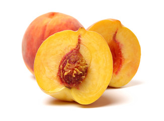 Gold Peach on a white background