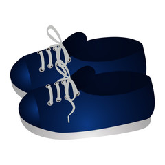 Blue Suede Shoes - Cartoon Vector Image