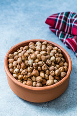 Roasted Macadamia Nuts in Stew Pot.