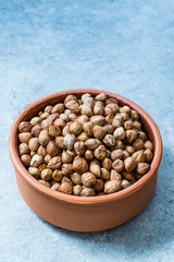 Roasted Macadamia Nuts in Stew Pot.