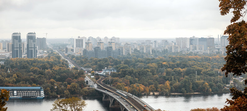 Kyiv city panorama, Ukraine