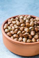 Roasted Macadamia Nuts in Stew Pot.