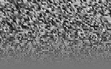 Light Silver, Gray vector seamless template with crystals, triangles. Modern abstract illustration with colorful triangles. Pattern for trendy fabric, wallpapers.