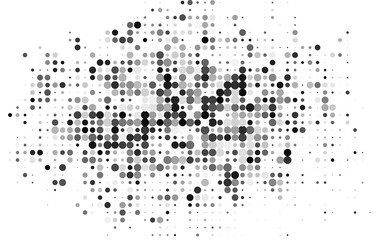 Dark Silver, Gray vector template with circles. Illustration with set of shining colorful abstract circles. Pattern of water, rain drops.