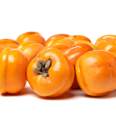 persimmon on white background 