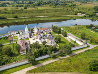 Orthodox male monastery in the Staritsa city on the Volga River