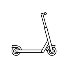 Electric scooter. isolated on white background