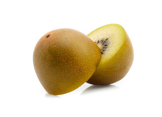 Fototapeta premium gold kiwi isolated on white background