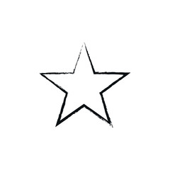Black star - vector icon