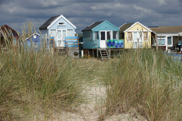 Fototapeta na wymiar Beach Huts