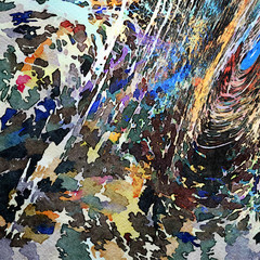 Fototapeta premium Abstraction for wall poster print decor. Can be framed as art. Unusual template background for creative covers, cards, web banners and invitation design. Stock. Abstract hand drawn texture. Oil paint.