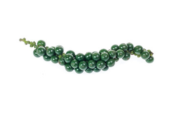 pepper seeds on white background