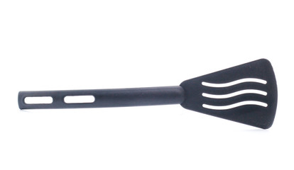 black kitchen utensil collection, isolated on white background