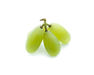 Green grape isolated on white background