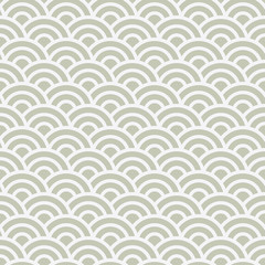 Japanese seamless water wave pattern vector background