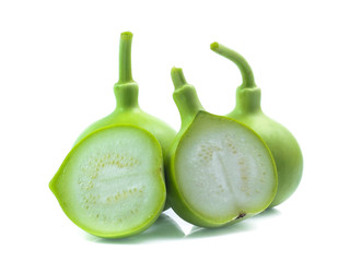 bottle gourds isolated on white background