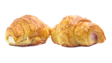 Croissant isolated on white background