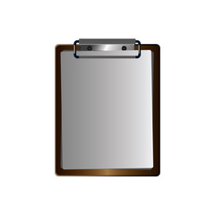 Exam Pad with Papers - Vector Image